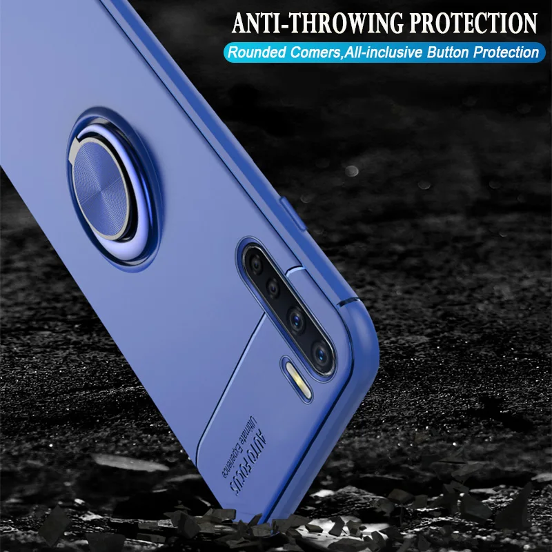 Чехол для OPPO F17 F15 F11 F9 Pro F7 F5 F3 F1 Plus F1s из мягкого силикона с магнитным вращением
