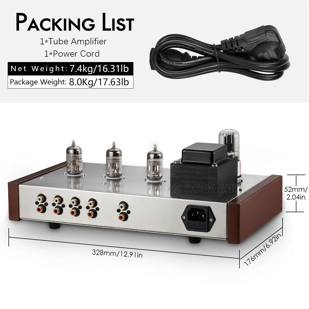 Nobsound HiFi 12AX7B вакуумный трубчатый Предварительный усилитель стерео домашний аудио