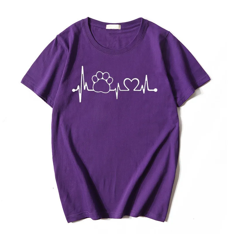 Футболка женская хлопковая с принтом Собачья и кошка 13 цветов - купить по