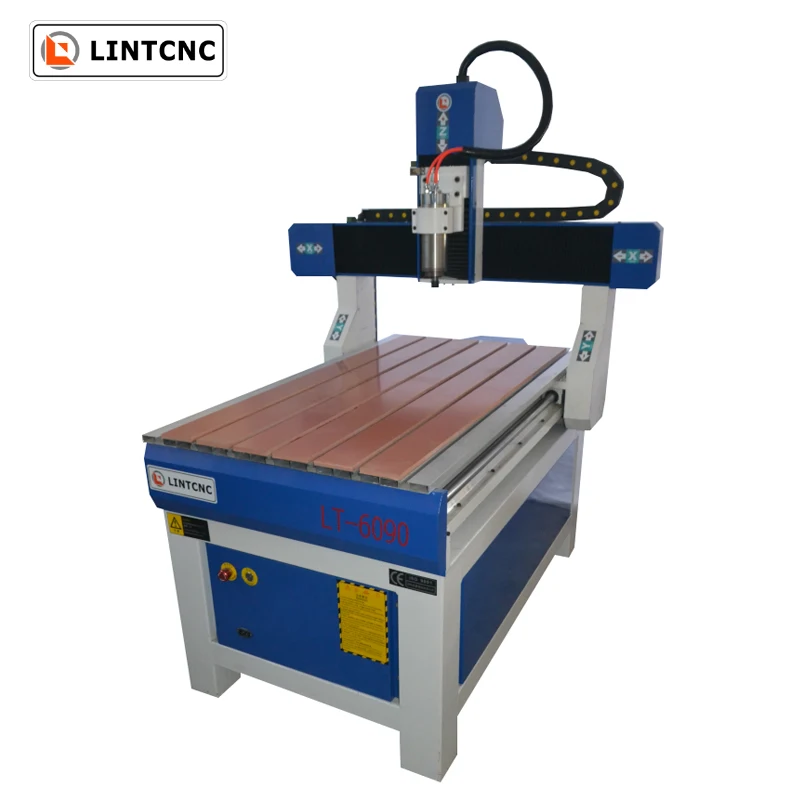 Маленький ЧПУ 4 оси 2 2kw водяного охлаждения шпинделя мини настольный 6090 1212 1325