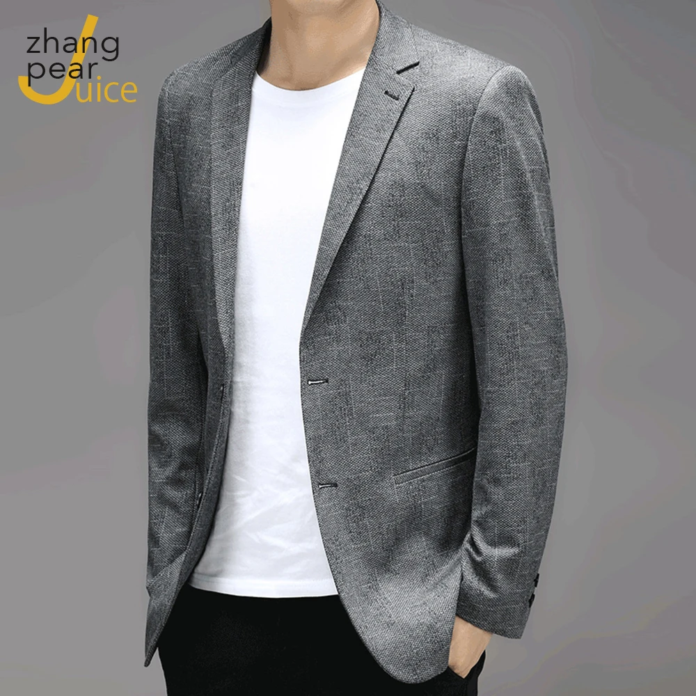 

Man Business Blazer Men Fashion Solid Slim Blazers Jacket Vintage Classic Blazers Male Suit Homme