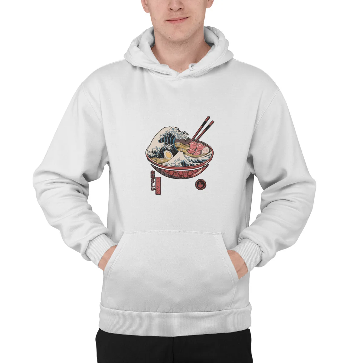 

Men's Hoodie Great Ramen WaveEssentials Print Anime Oversized Top quality Sweat Capuche 39868