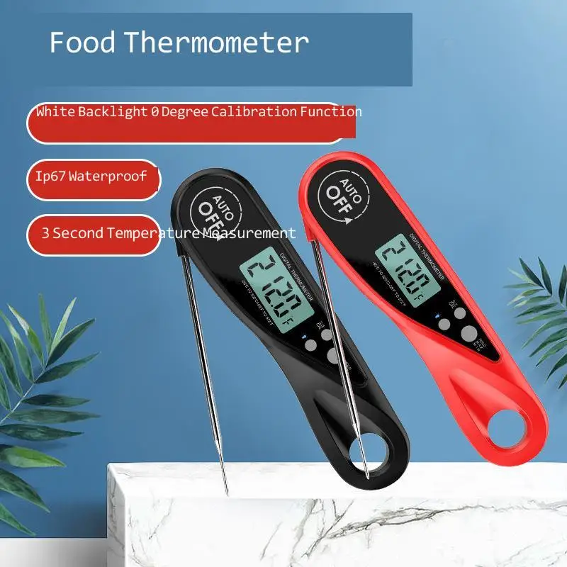 

Folding Waterproof Food Thermometer Electronic Thermometer Probe BBQ Meat Cooking Thermometer New Kitchen Cooking Tools