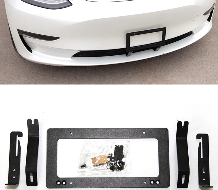 

Aluminum Alloy License Plate Frame US for Tesla Model 3 Model Y Car License Plate Frame American Standard
