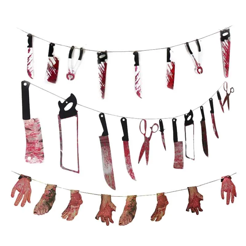 Подвесная гирлянда Страшный страх на Хэллоуин|Украшения своими руками для