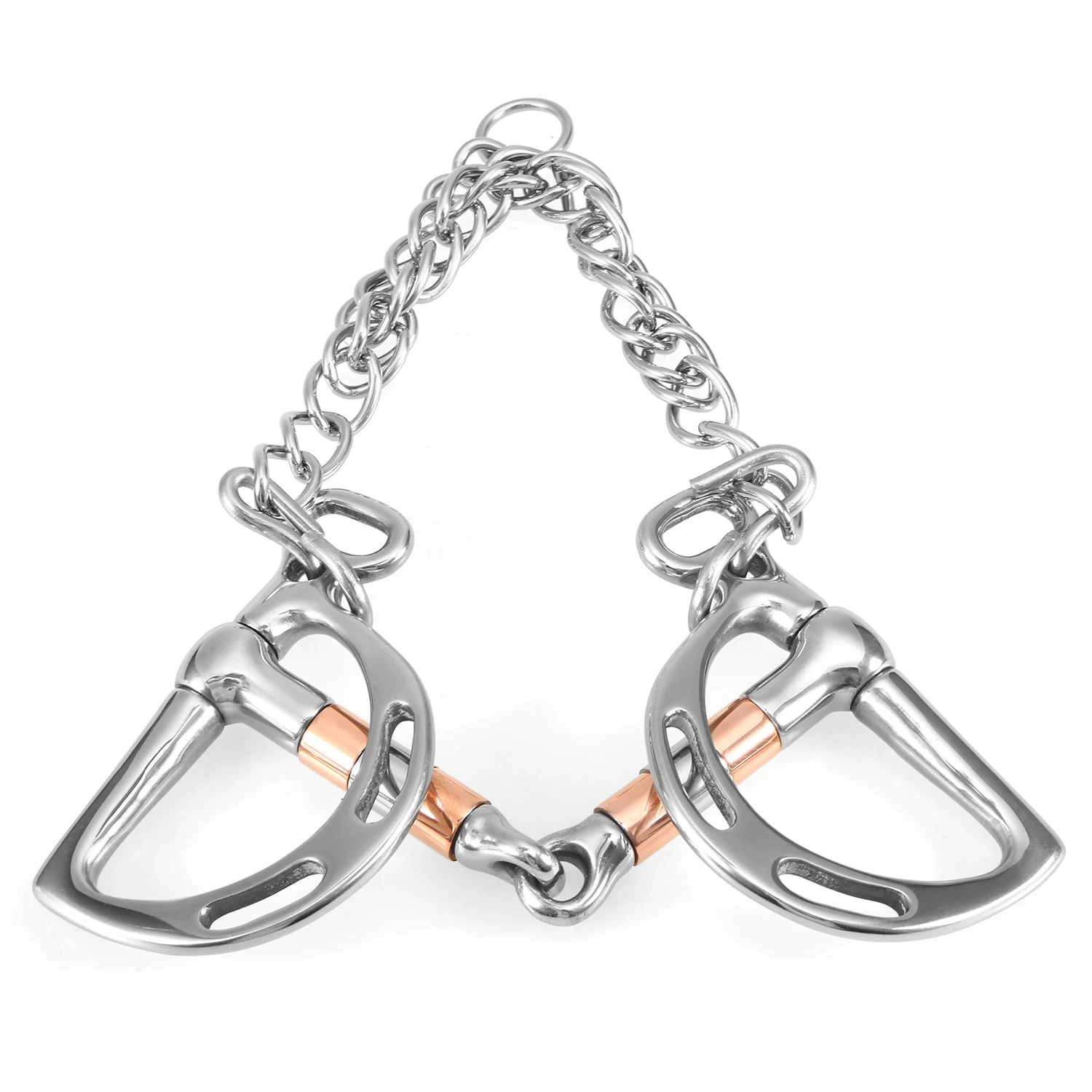 Конский бит из нержавеющей стали шарнирный роликовый наконечник Kimberwicke цельный