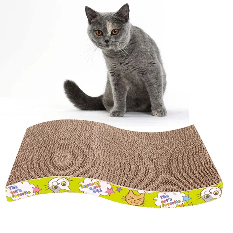ABLA кошка котенок царапина Подушка-Когтеточка захват ловушка доска коврик кошачья мята кровать S Форма