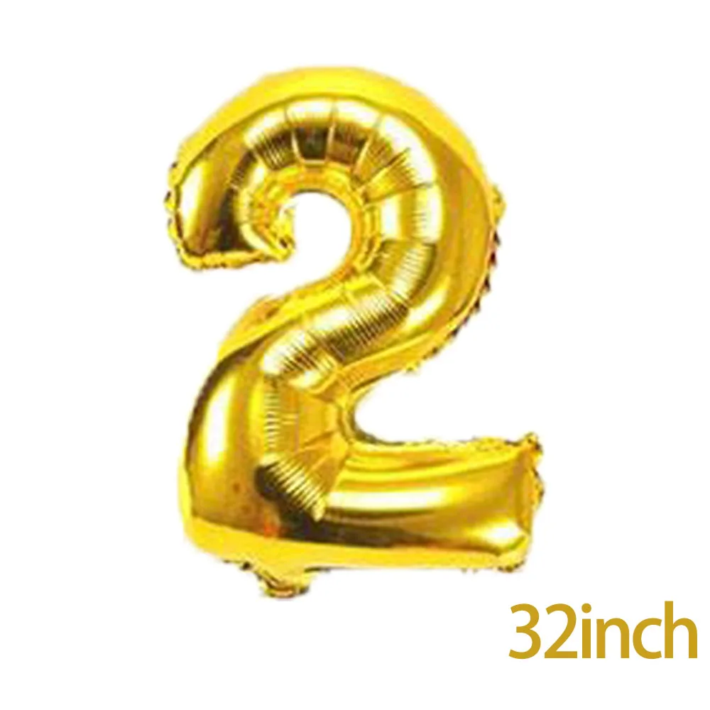 Воздушные шары с цифрами 32 дюйма детский душ гелиевый воздушный шар из фольги