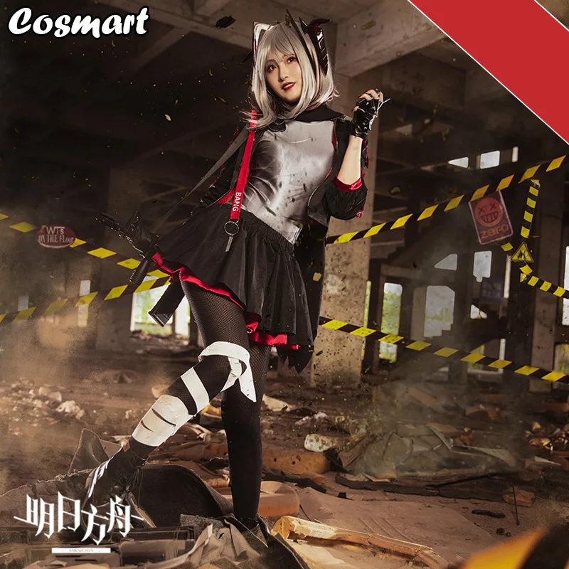 

Game Arknights W Medic Black Uniform Suit Cosplay Costume Dailydress Halloween Outfit For Women 2020 New