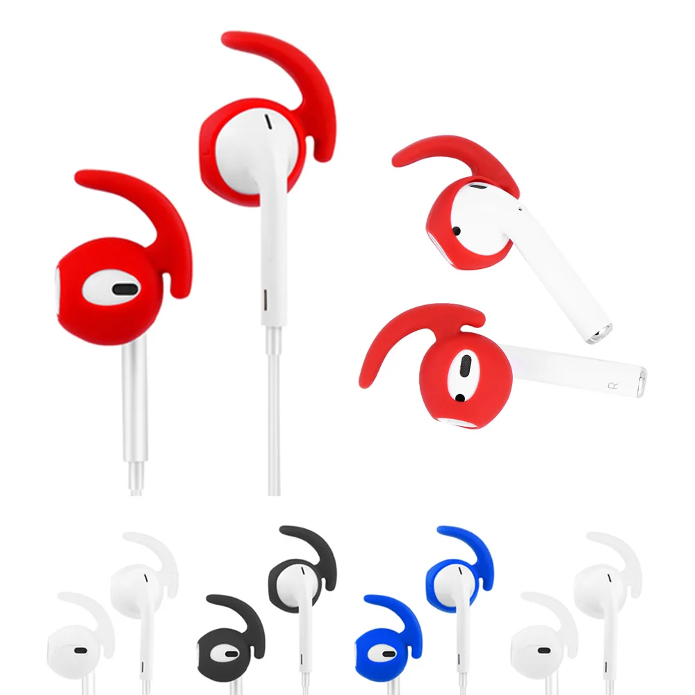 1 пара разноцветных мягких насадок для наушников Противоскользящий силиконовый