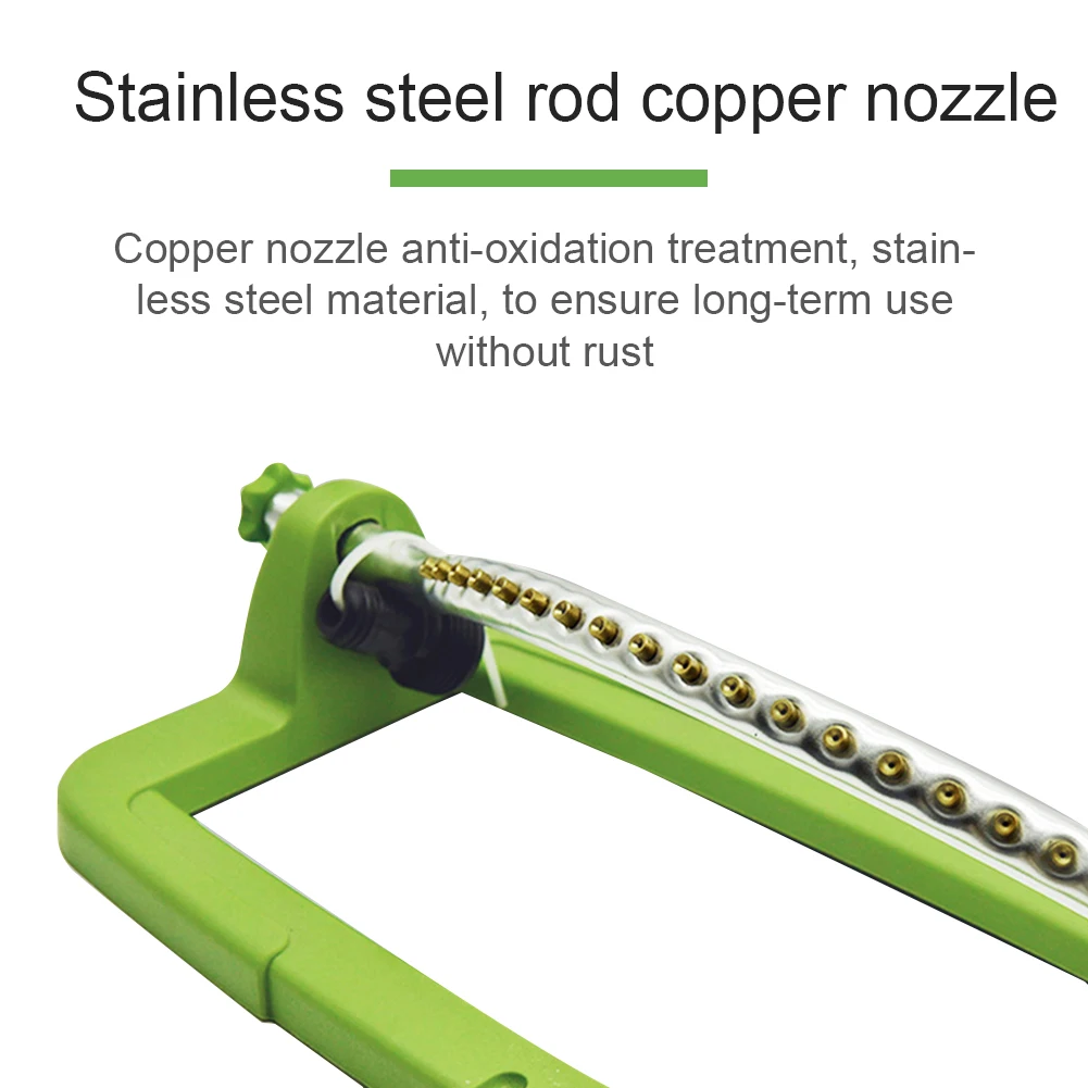 

Swing Garden Irrigating Adjustable Agricultural 18 Nozzles Leakproof With Quick Connector Watering System Oscillating Sprinkler