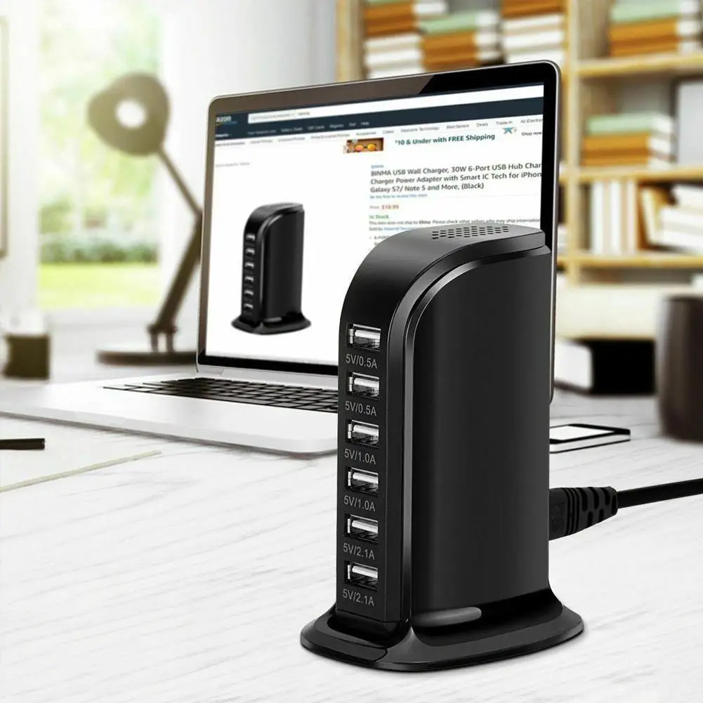 6 портов зарядное устройство с несколькими USB портами стандартная док станция для