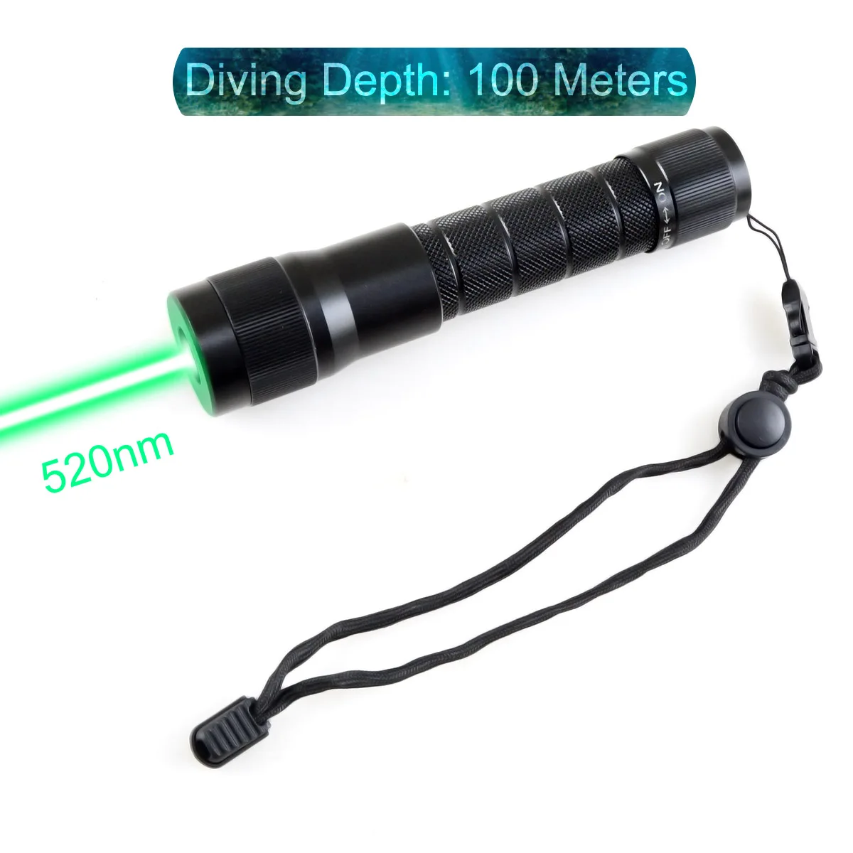 CWLASER 520 нм зеленый/650 Красный/405 фиолетовый/450 Синий Фокусируемый (IPX-8)