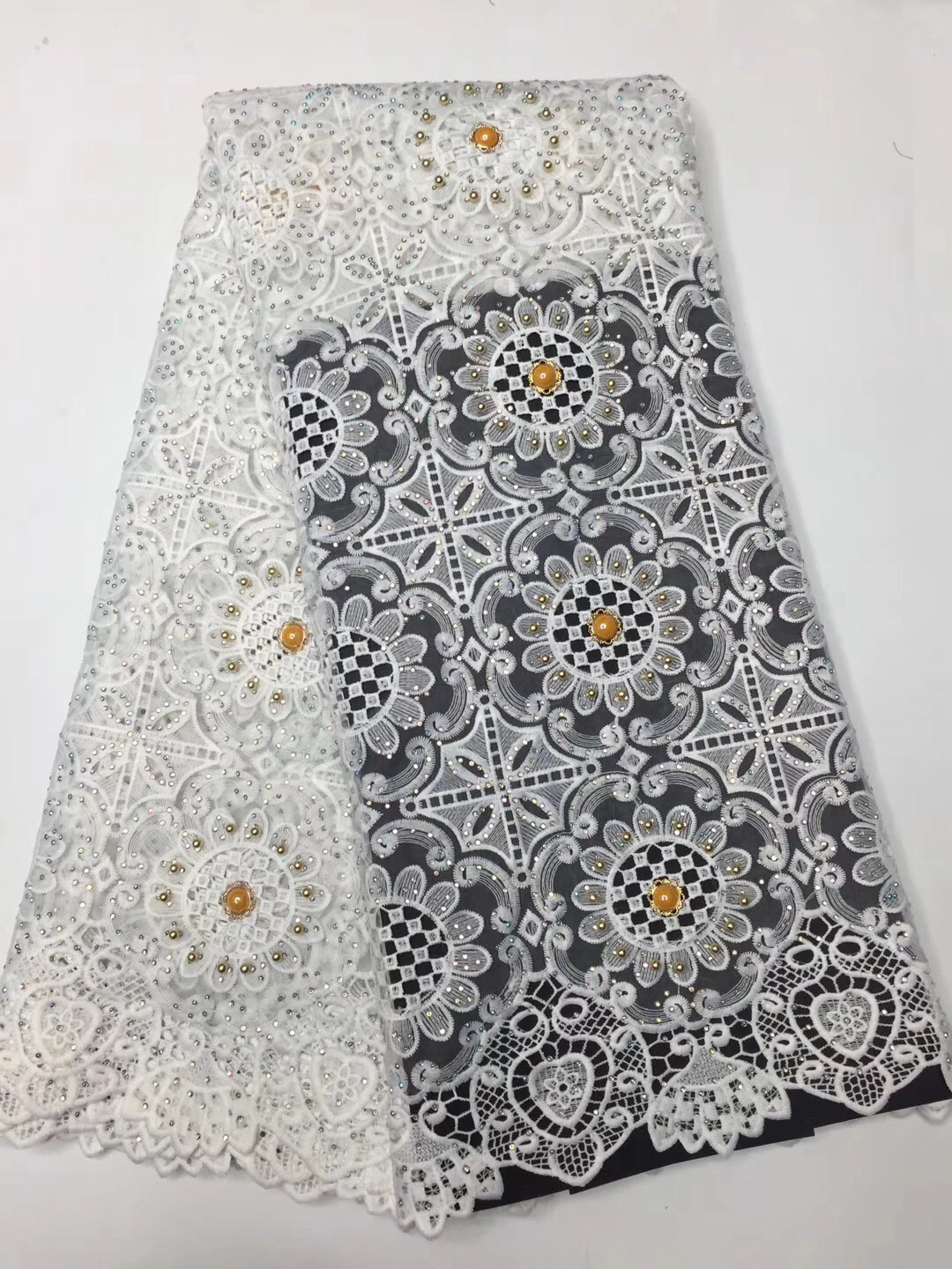 Новый дизайн африканская французская кружевная ткань Высокое качество Нигерия