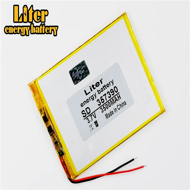 357390 3 7 V 3500MAH 357590 литий полимерный перезаряжаемый аккумулятор для GPS DVD E Book Tablet PC