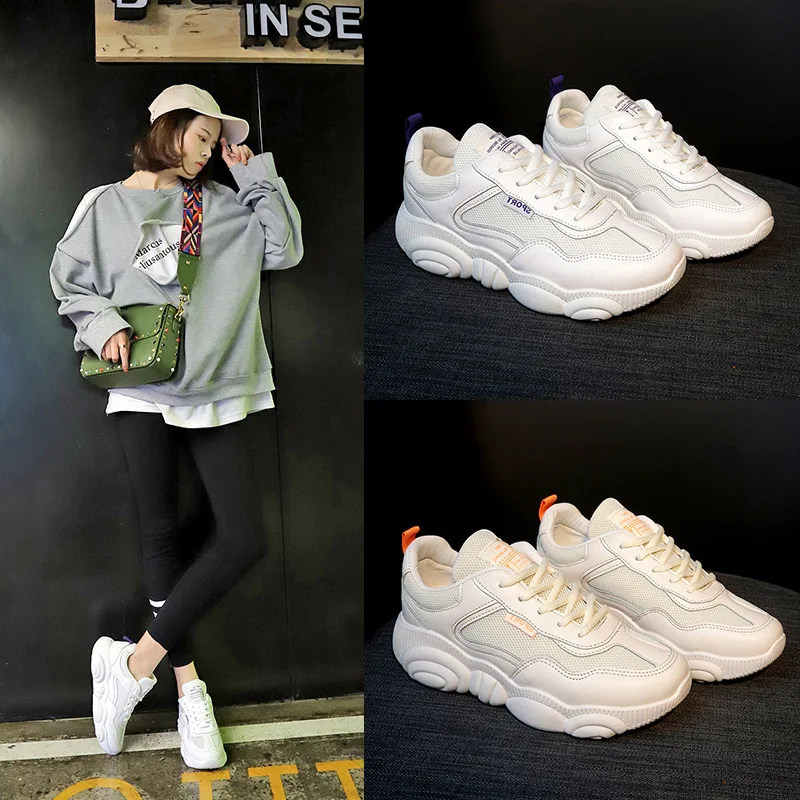 Для женщин Коренастый спортивная обувь 2019 новые весенние модные Медвежонок