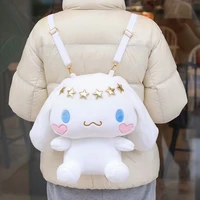 sanrio kawaii plush backpack kuromi my melody cinnamoroll plushie bags anime stuffed toys big backpacks gifts for girls children