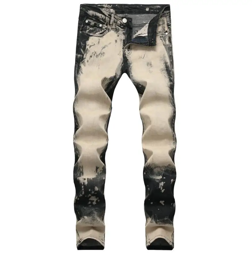 

2020 Autumn Skinny Jeans Men's Classic Designer Jeans Men's High Quality Slim Print stretch Jeans Denim Pants Man Trousers w1053