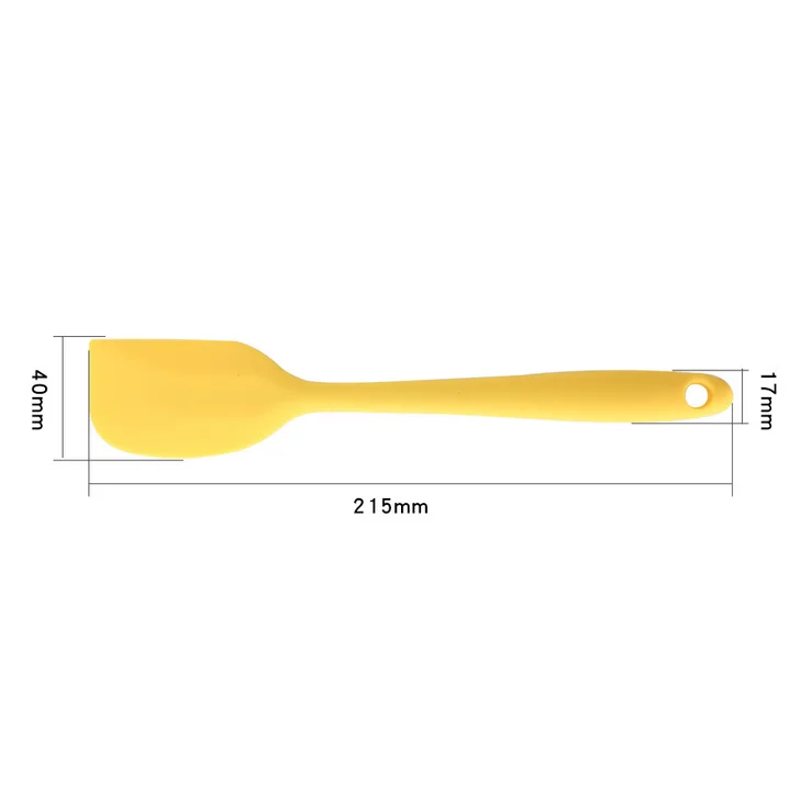 Шпатель для выпечки кухонный мини маленький силиконовый скребок термостойкая