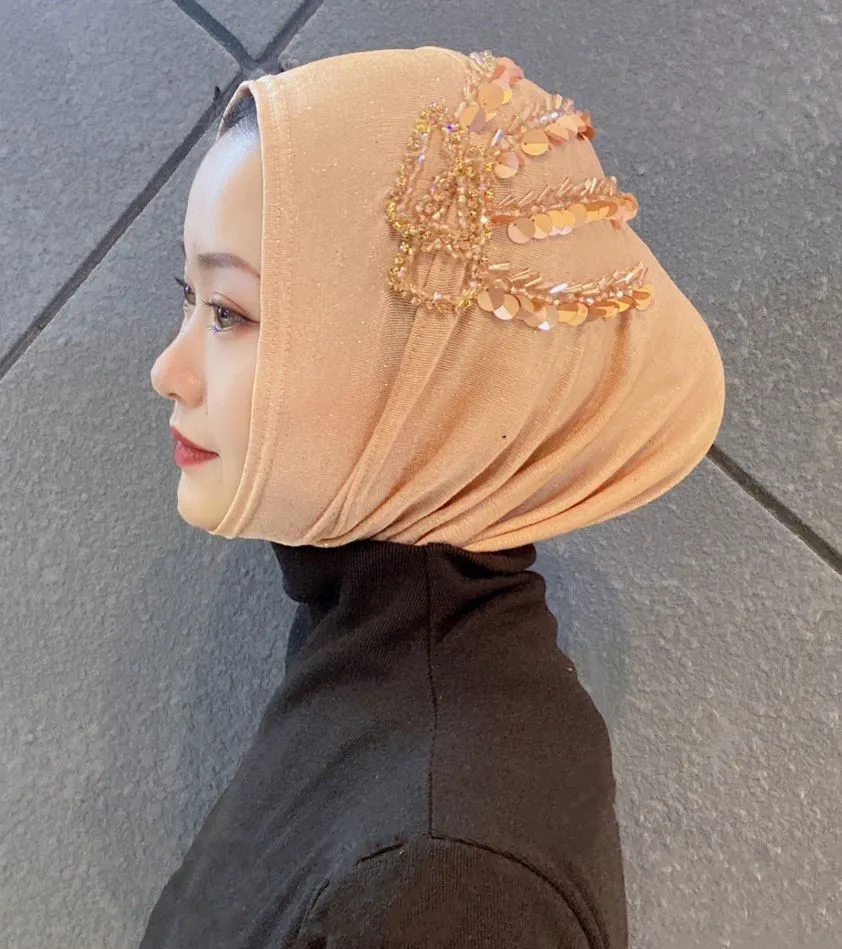 Новый хит сезона модный тюрбан шляпа шарф Мусульманский Хиджаб головной убор Baotou