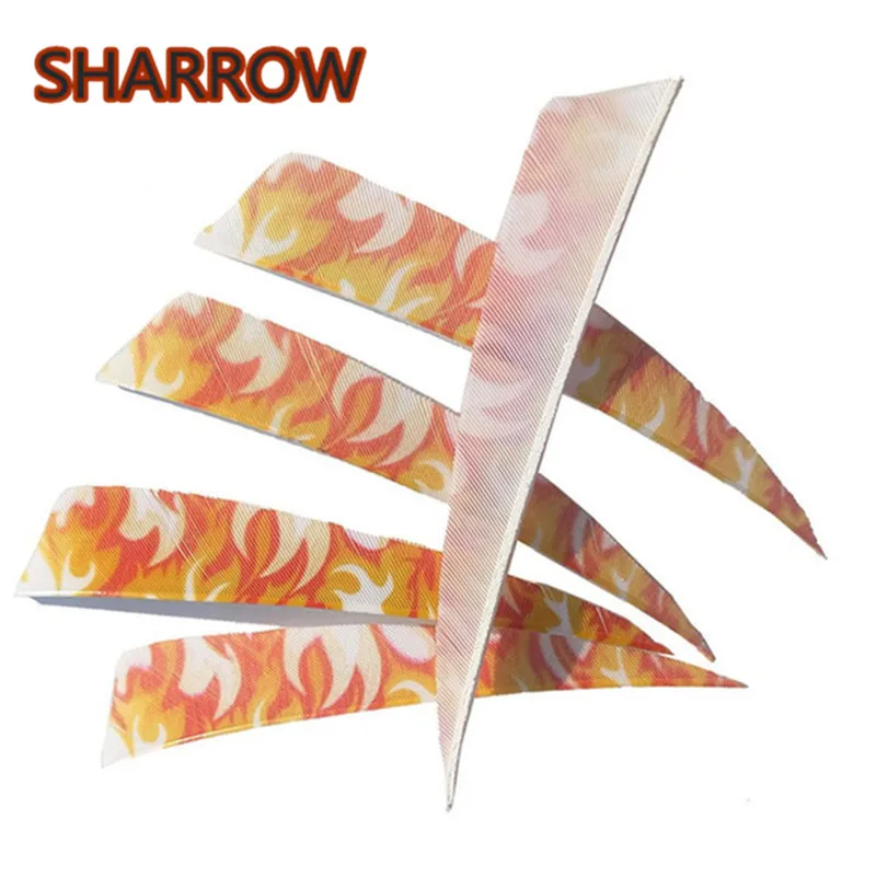 30pcs 4" Turkey Feather Nature Archery Arrow Fletches Shield Shape Fletching DIY Tools For Bow Training Shooting Accessories | Спорт и