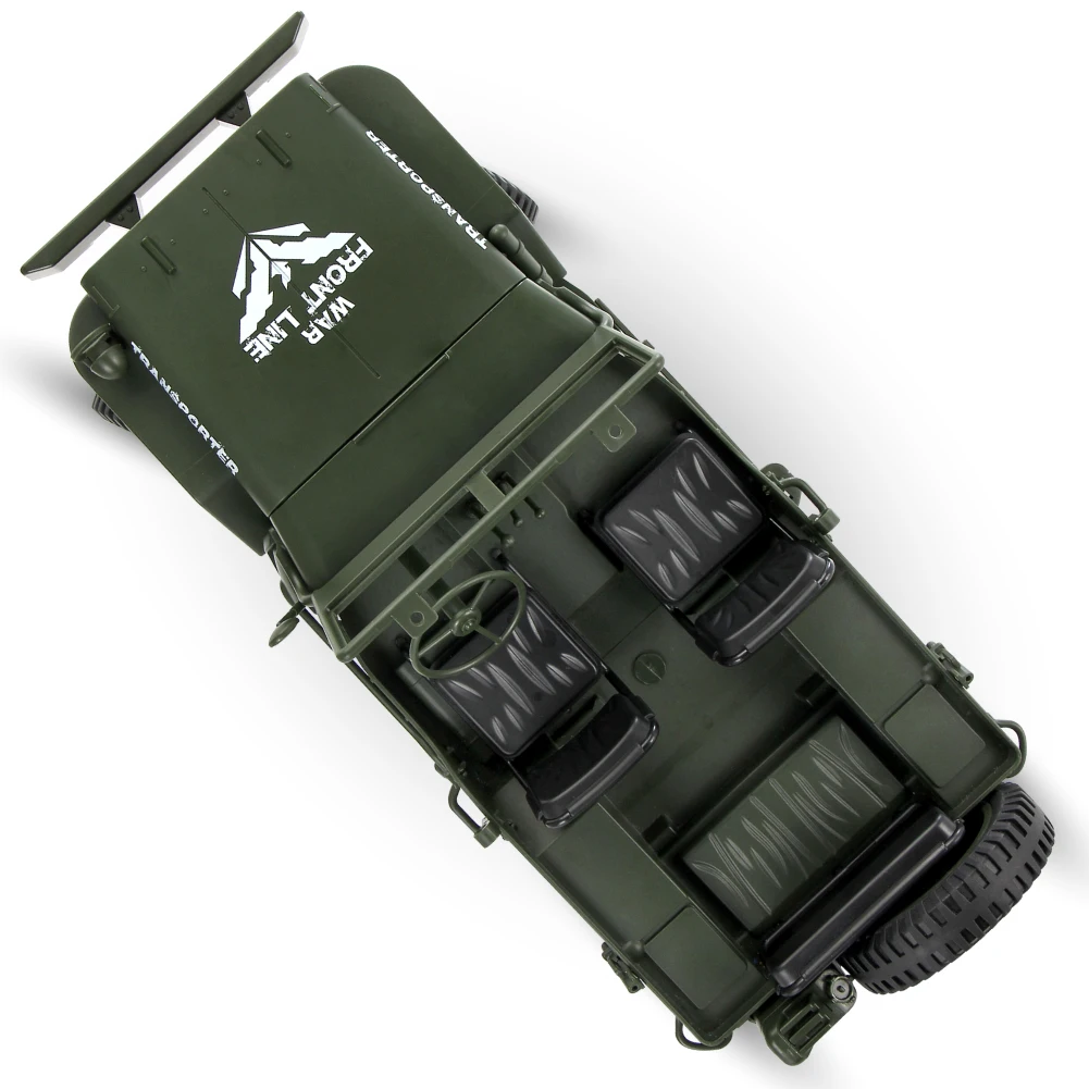 

JJRC RC Truck Q65 1:10 2.4G 4WD Car convertible remote control light jeep 4-wheel drive off-road Military climbing cars toys