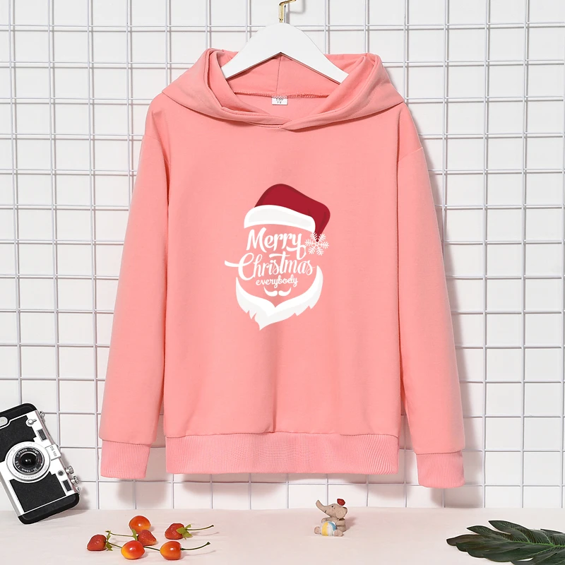 

Christmas Grandpa Hooded Sweatshirts Children Clothes Autumn New Letter Print Hoodies Boys Girls Harajuku Funny Pullover Tops