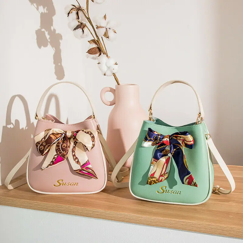 Женская сумка 2020 Корейская новая простая через плечо с бантом сумка-мессенджер