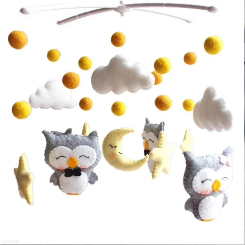 

Baby Mobile Crib Holder Rattles Bracket Clockwork Music Box DIY Bed Bell Material Package Toy Pregnant Mom Handmade Toys Baby