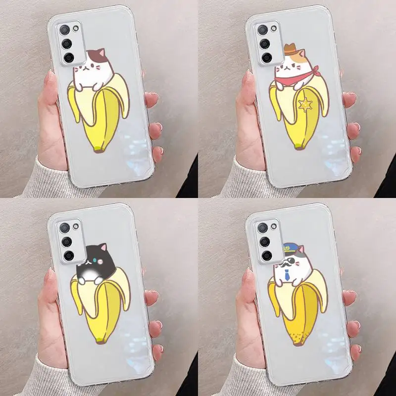 

Cute Cartoon Finger Funny Banana Phone Case Transparent For oppo RENO A 1 2 3 4 5 7 8 Z 2Z SE ACE PRO moible bag