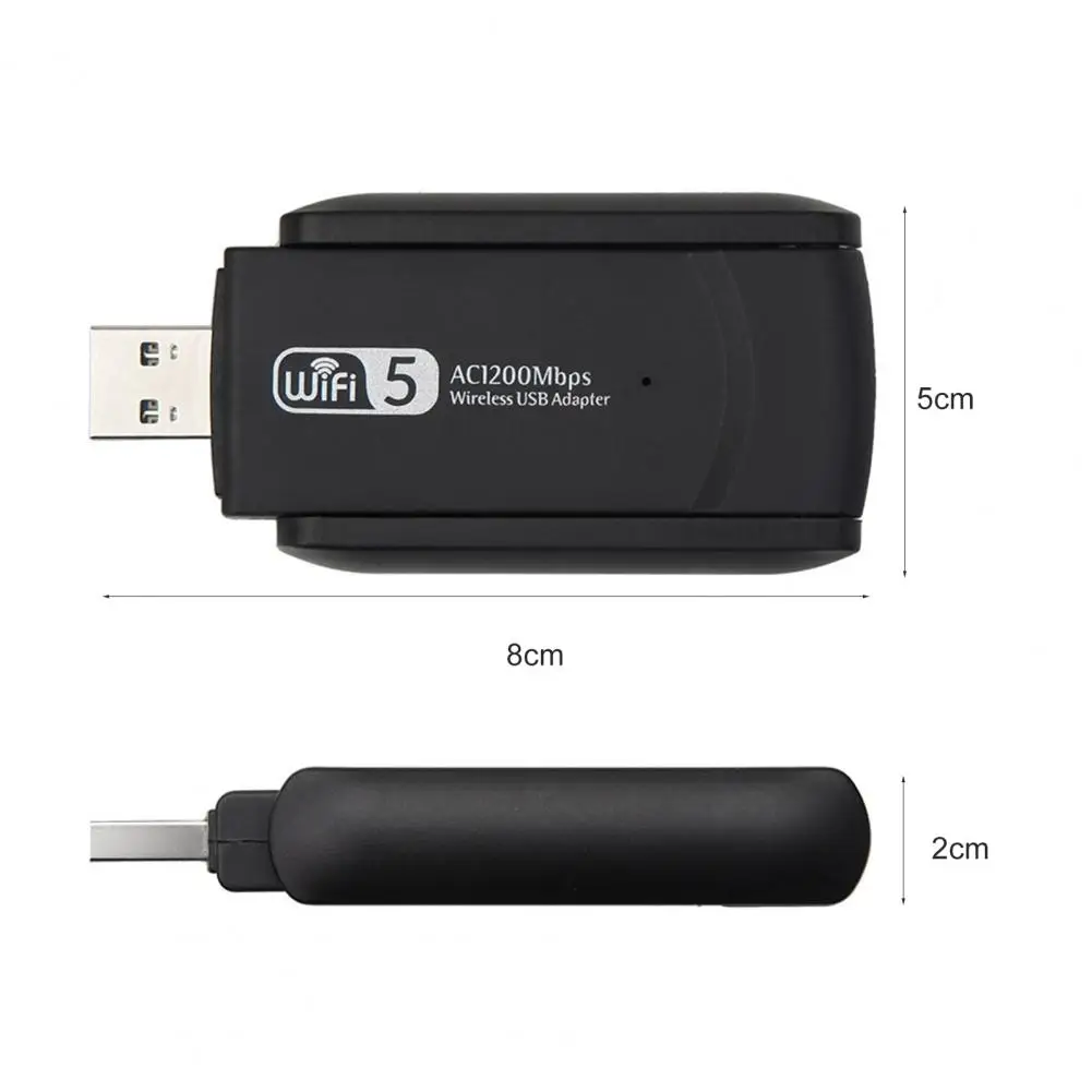 Беспроводная Wi-Fi антенна RTL8812BU двухчастотный диапазон 1200 м USB Сетевая карта