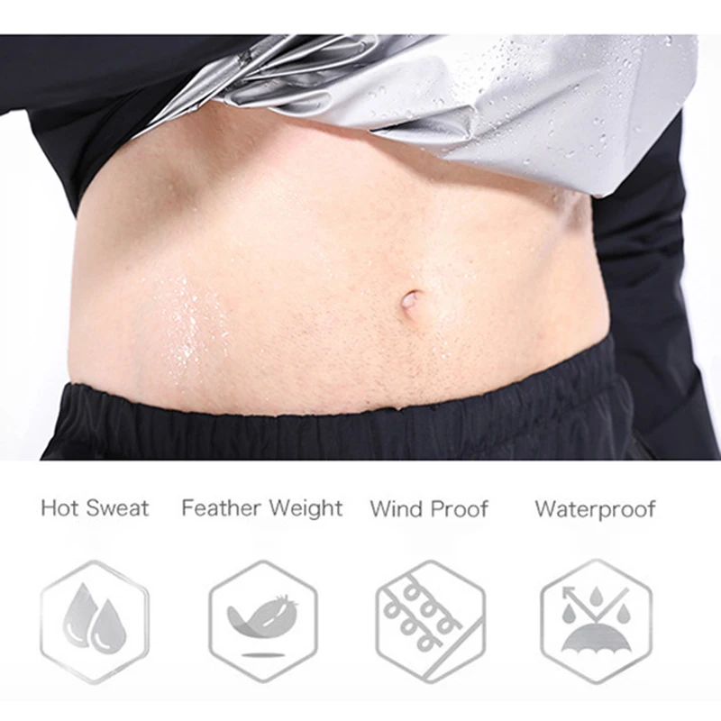 

Lazysuit Sauna Suit Men Women Exercise Fitness Sweat Suit Weight Loss Workout Two-piece d88