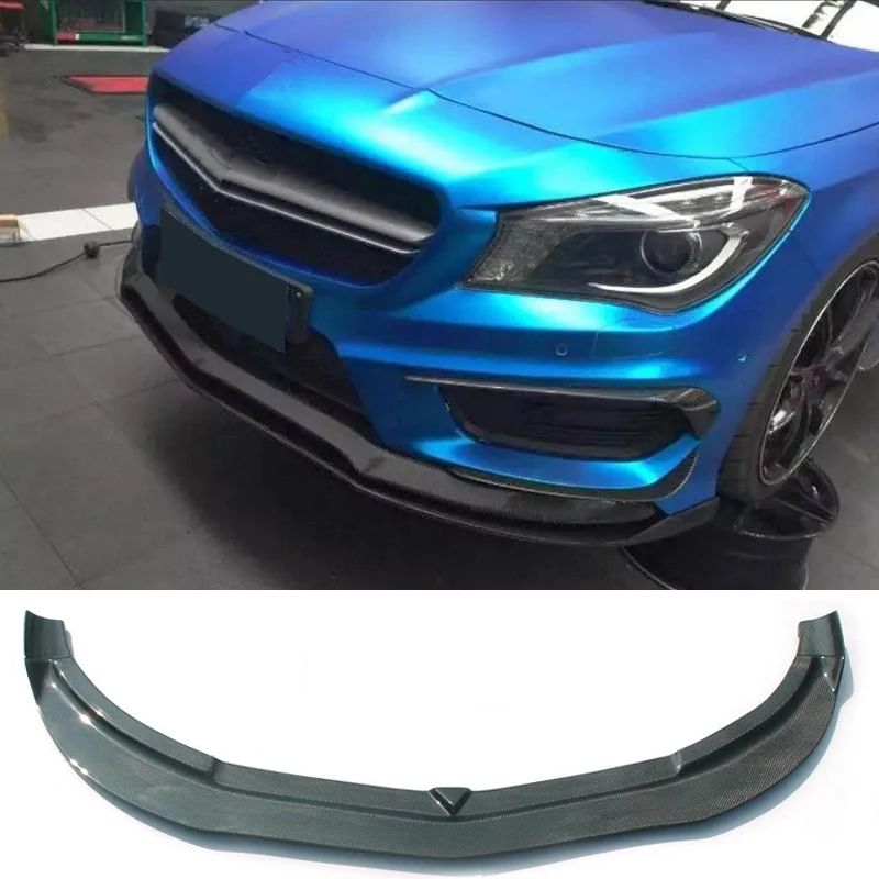 Спойлер для переднего бампера из углеродного волокна спойлер Mercedes Benz W117 C117 CLA45 AMG