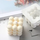 Форма для свечей квадратный куб соевый воск эфирное масло Ароматерапия Свеча DIY облако форма свеча материал воск 3D Силиконовая форма