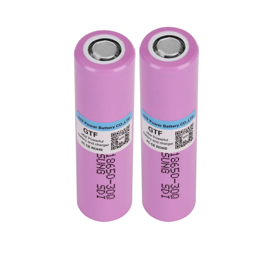 

100% original capacity rechargeable lithium ion battery 3.7V3000mah 18650 battery for Samsung 30Q INR 18650 30Q 20A