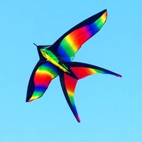 free shipping rainbow bird kites for toys kids kites nylon kites children kites beach flying line weifang kite factory ikite
