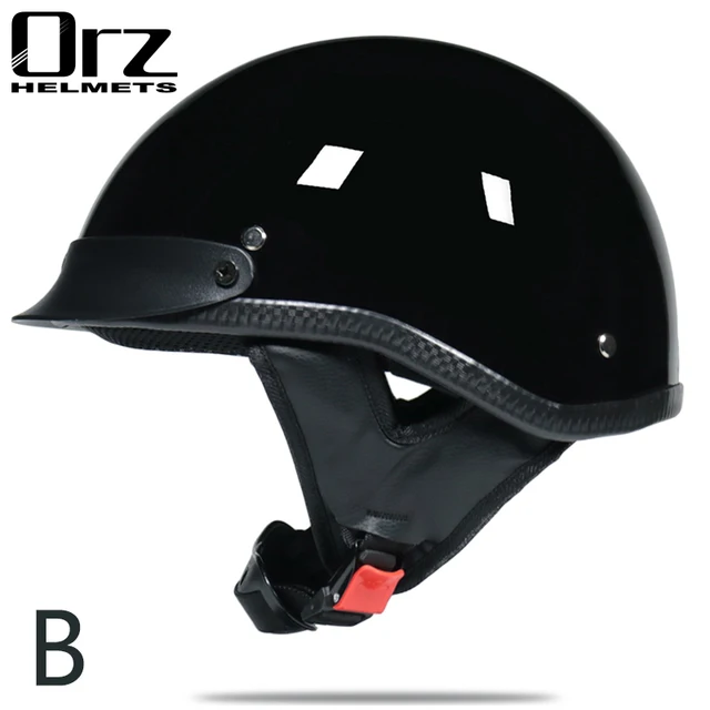 Retro and Vintage Half Open Face DOT Approved Motorcycle Helmet for Man and Woman 1