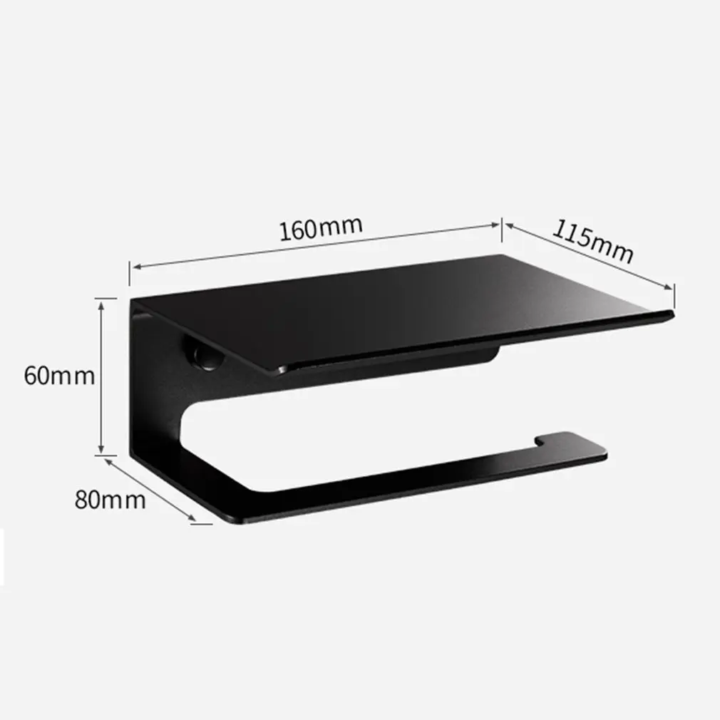 

Kitchen Paper Roll Holder Towel Hanger Bathroom Stainless SteelBathroom tissue towel accessories rack Shelf Toilet Paper Holders