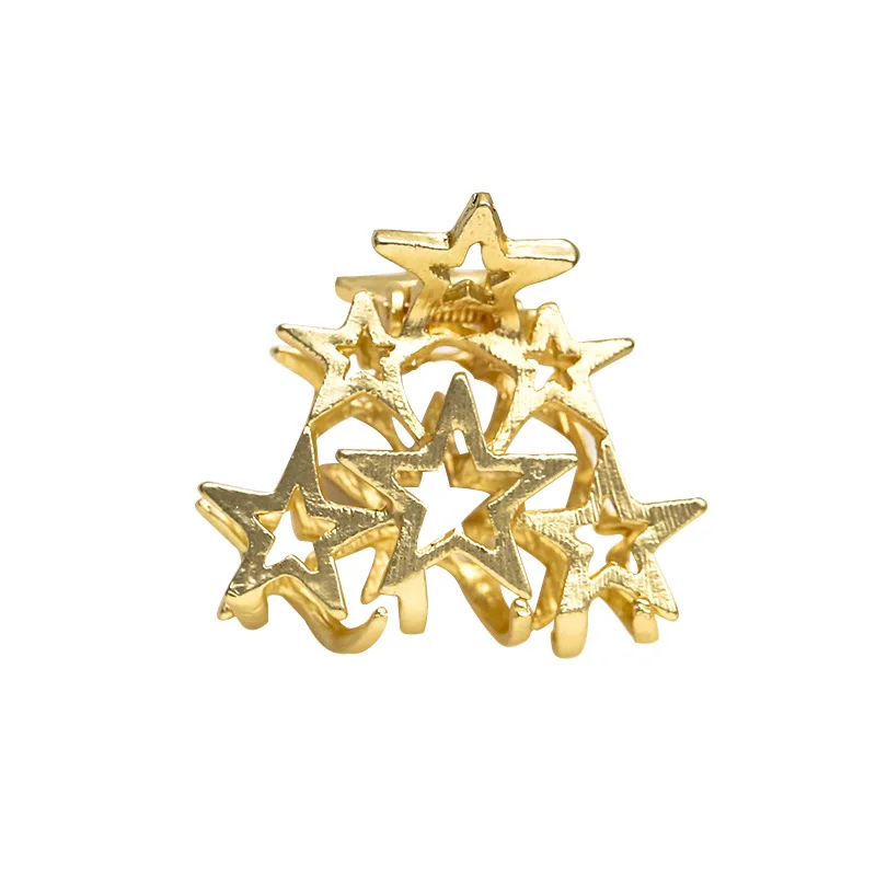 Корейская заколка для волос с красной звездой Женская Большая ванной конским