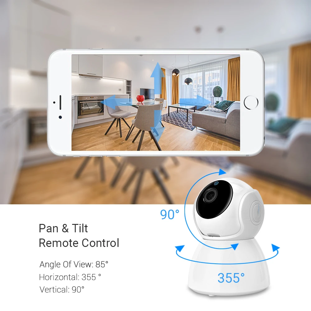 Hamrolte HD 1080P Мини Wifi камера с автоматическим отслеживанием ночного видения