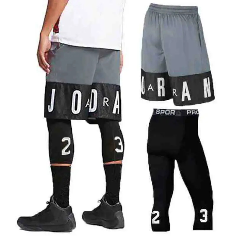 

Men Pro Compression Quick Dry Gym Train Run Workout Sport Beach Shorts For Student Fitness Board Basketball Soccer Exercise