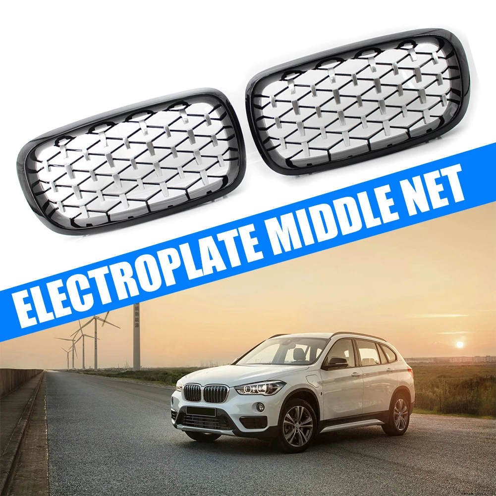 1 пара Левая Правая глянцевая черная передняя решетка почек для BMW X5 F15 2014 2016