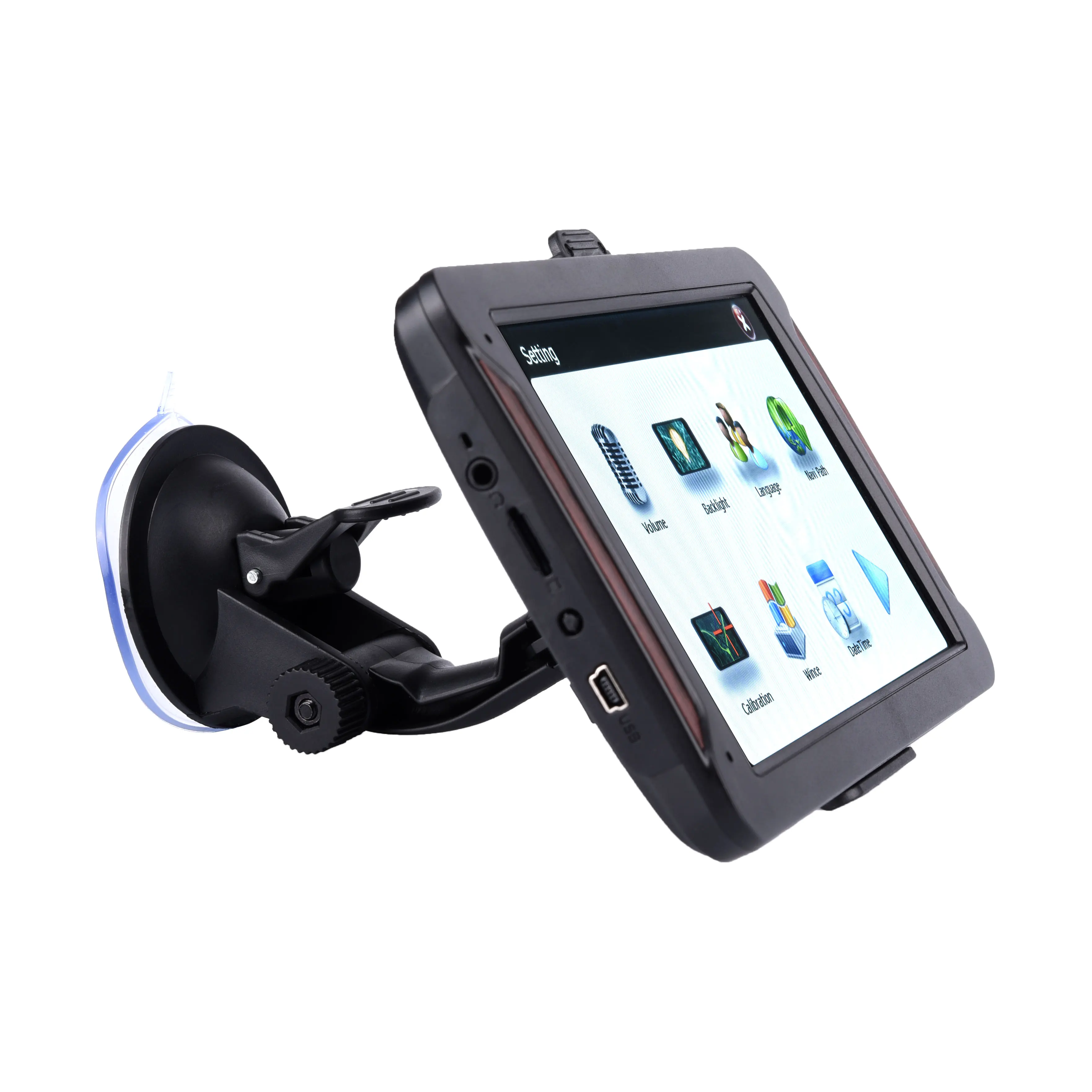 Автомобильный GPS-навигатор HD 7 дюймов 8 ГБ ОЗУ 256 Мб FM Bluetooth AVIN новейшие карты Европы