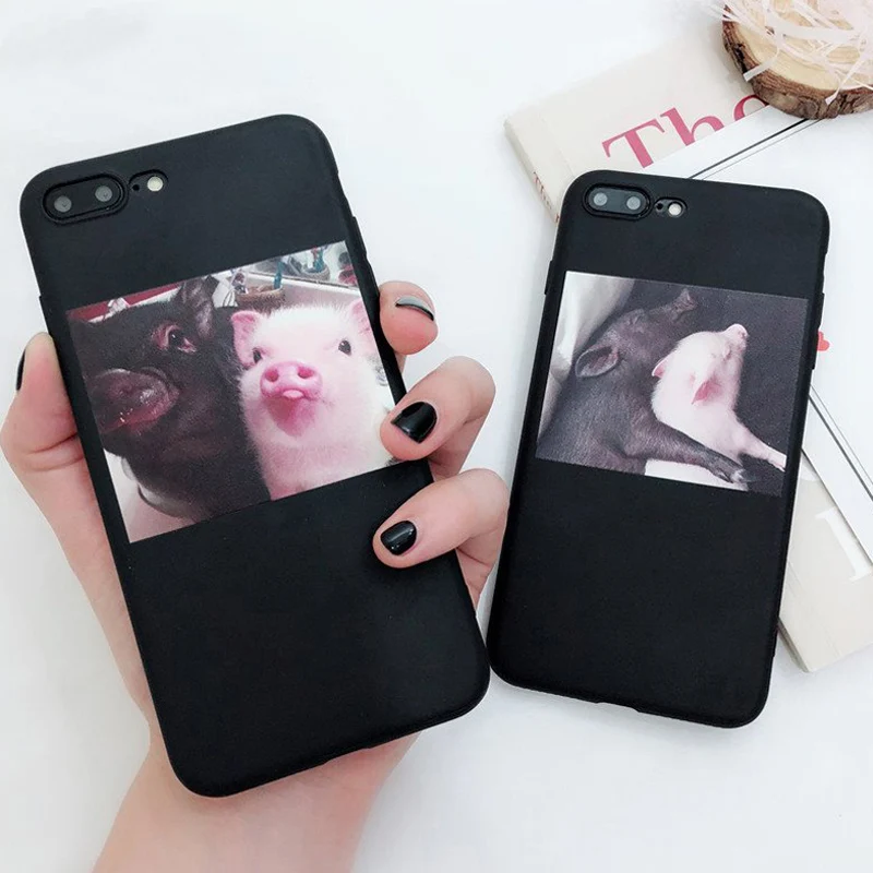Lovebay милый чехол для телефона с изображением поросенка iPhone 11 Pro X XR XS Max 6 6s 7 8 Plus 5 5S SE