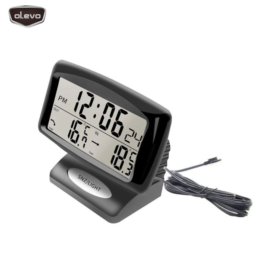 Автомобильные часы 12 В автомобильные с двойной температурой цифровые