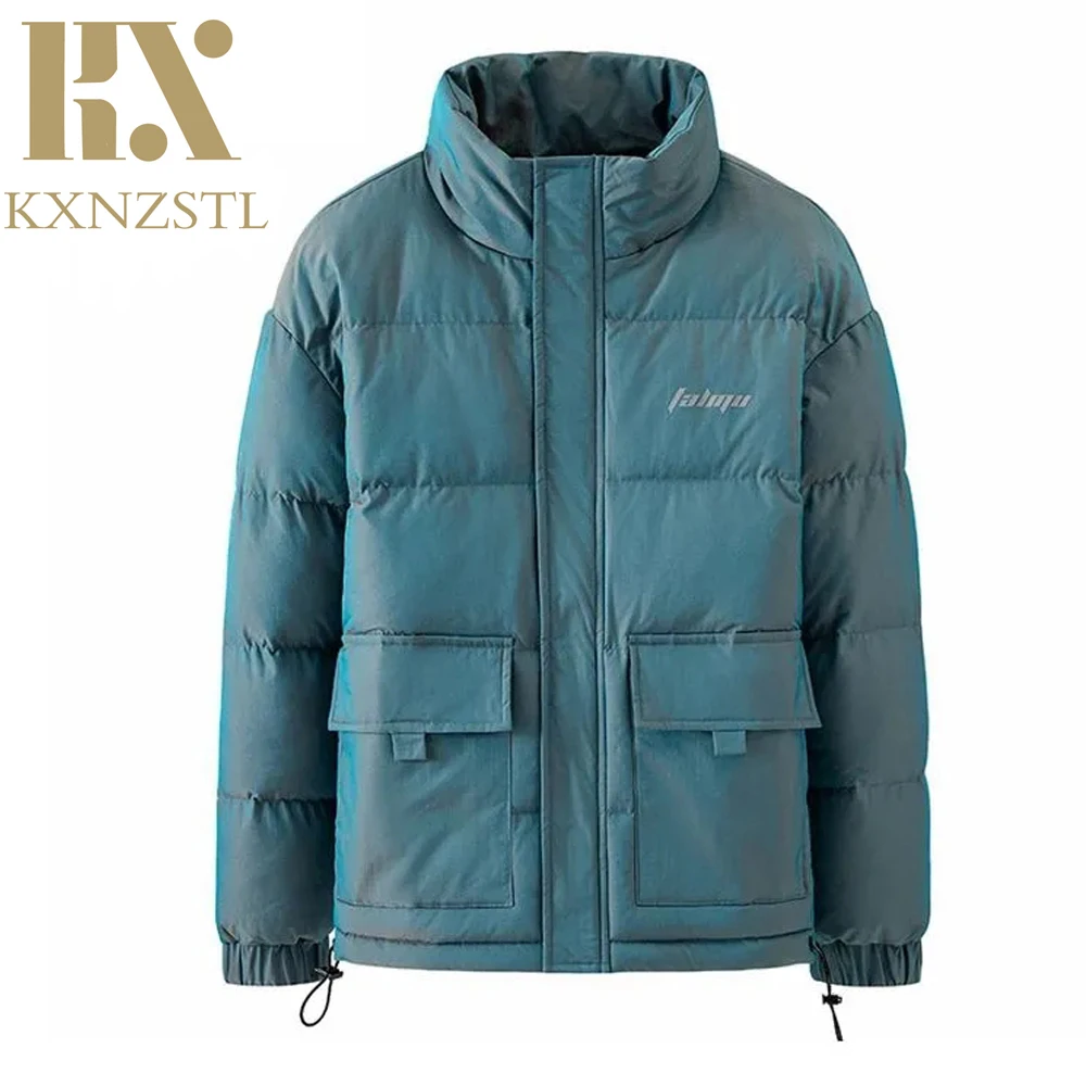 

Winter New Man Jacket Warm Fashion Thick Jacket Casual Loose Parka Outwear Zipper High Quality Windproof M-4XL Clothing KXNZ197