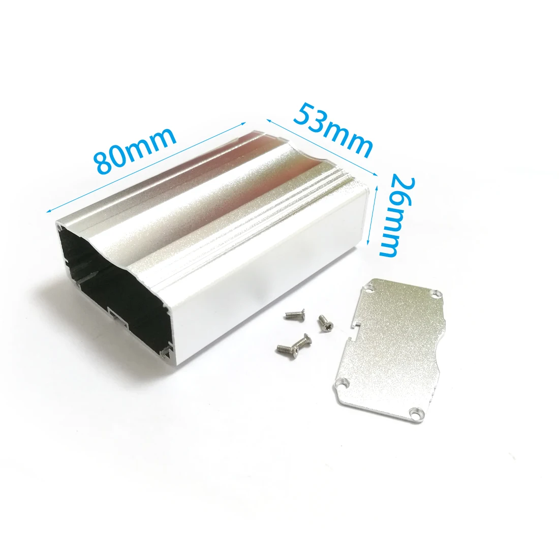 

1PC Instrument Shell Industrial Aluminium Box Alloy Small Enclosure DIY 53*26*80mm NEW wholesale
