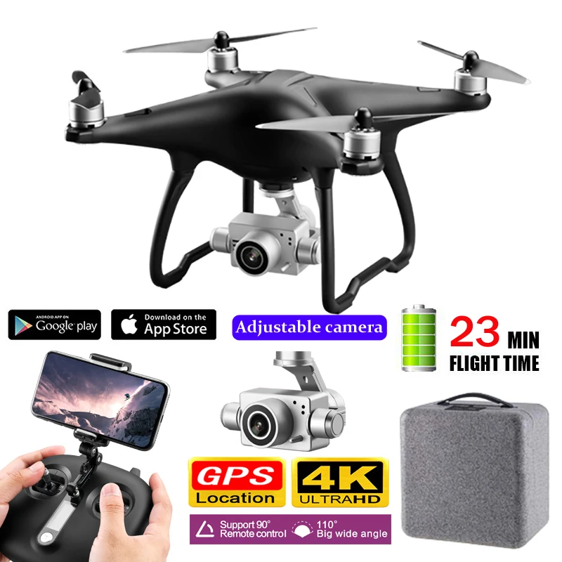 

Drone GPS 4K Professional Adjustable Camera Global Drone Brushless ufo drony Follow Me 5G Selfie FPV Quadrocopter Rc Quadcopter