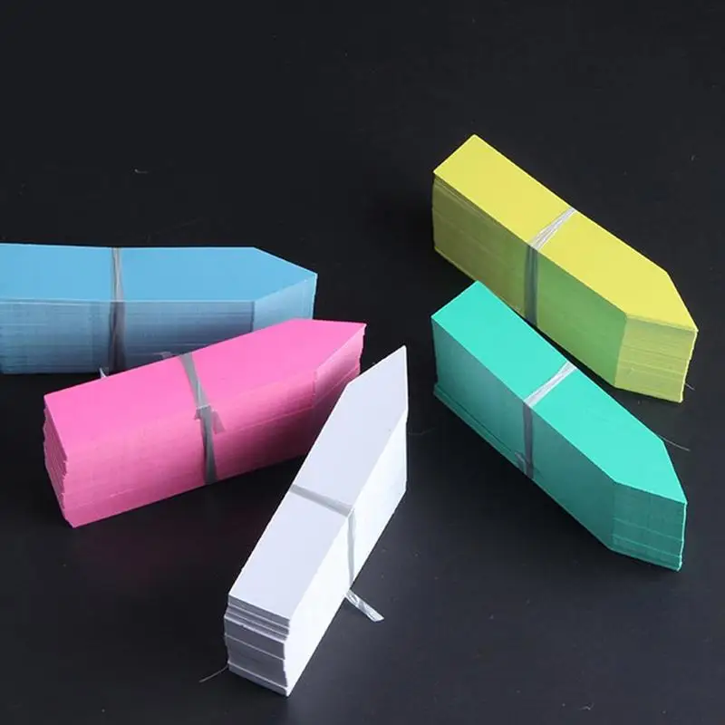 

100 Pieces Reusable PVC Plants Label Fruit Tree Garden Classification Flower Sign Seedling Tools Pot Label Plastic J2Z0