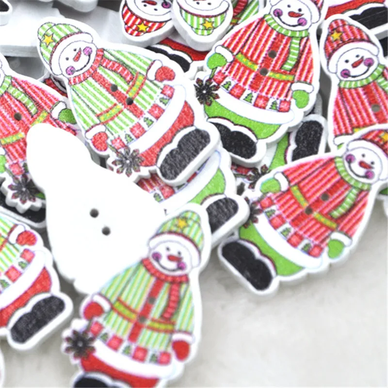 Пуговицы деревянные с 2 отверстиями для скрапбукинга 50 шт. | Дом и сад